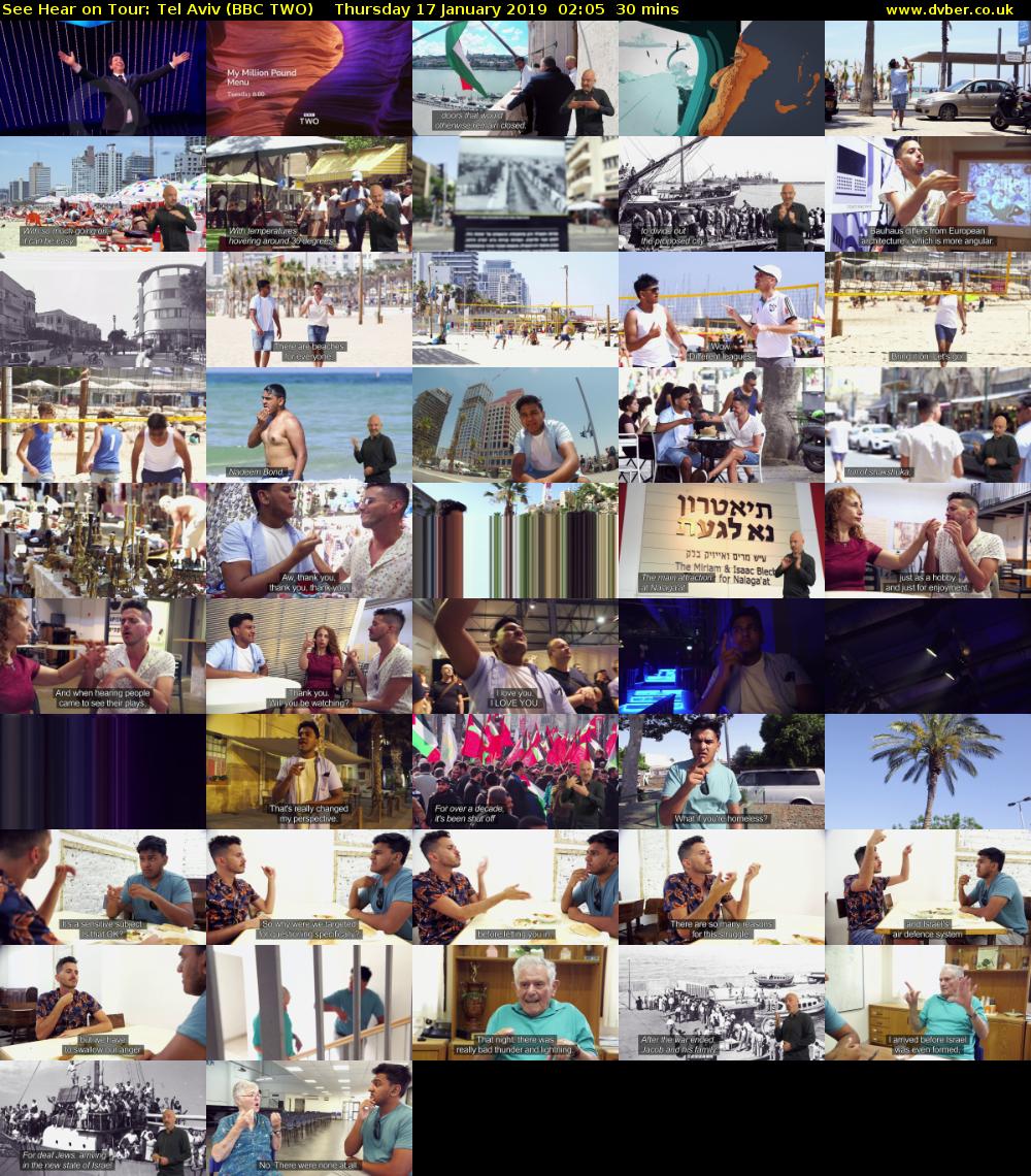 See Hear on Tour: Tel Aviv (BBC TWO) Thursday 17 January 2019 02:05 - 02:35