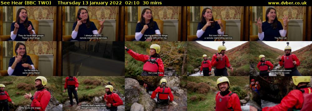 See Hear (BBC TWO) Thursday 13 January 2022 02:10 - 02:40