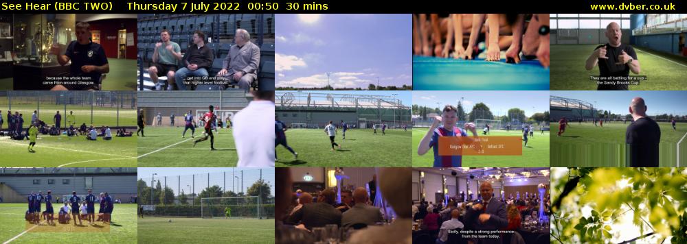 See Hear (BBC TWO) Thursday 7 July 2022 00:50 - 01:20