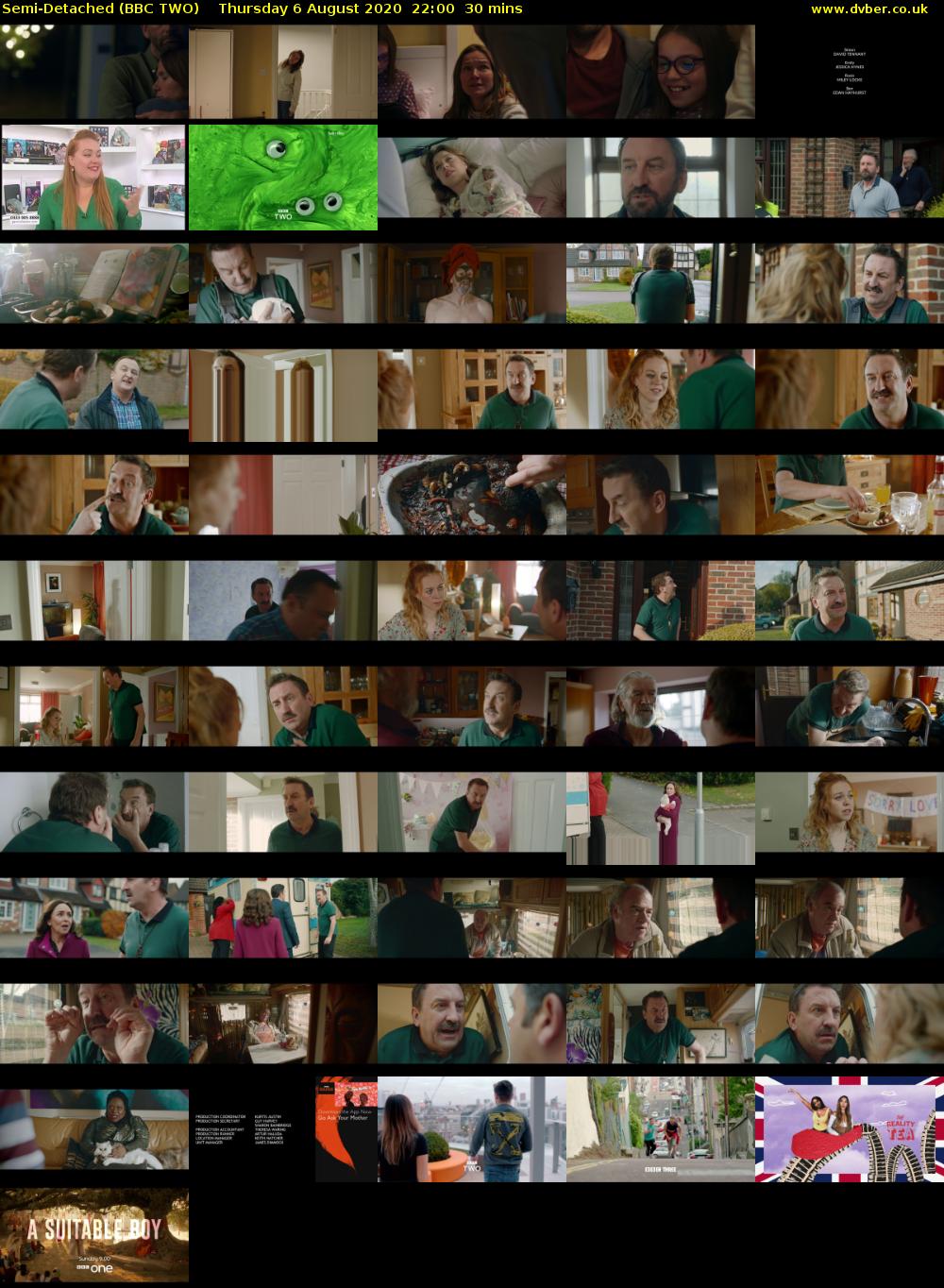 Semi-Detached (BBC TWO) Thursday 6 August 2020 22:00 - 22:30