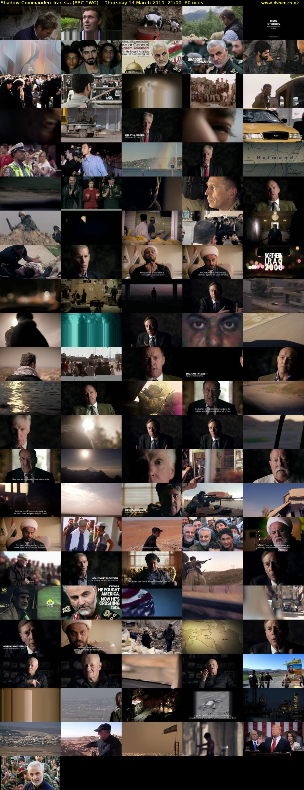 Shadow Commander: Irans... (BBC TWO) Thursday 14 March 2019 21:00 - 22:00