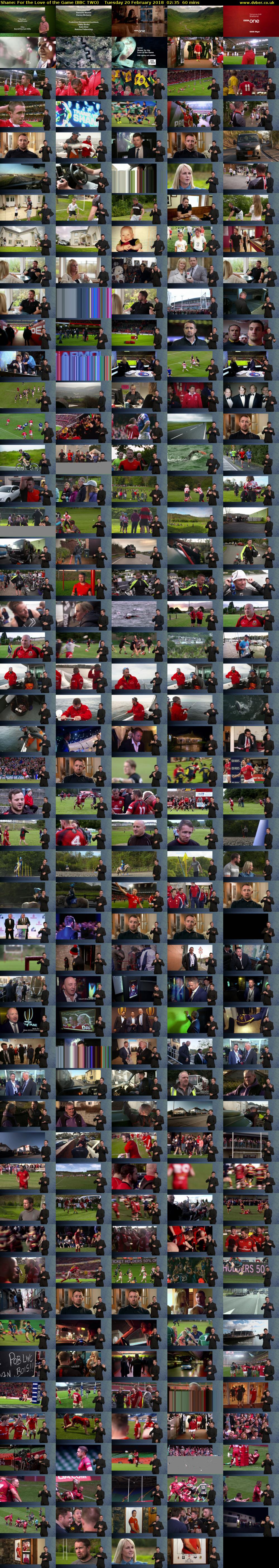 Shane: For the Love of the Game (BBC TWO) Tuesday 20 February 2018 02:35 - 03:35