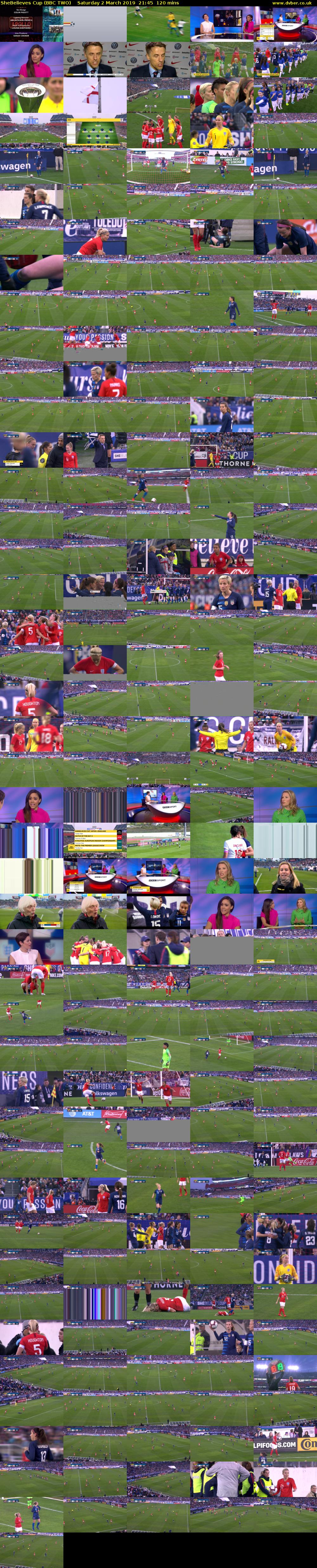 SheBelieves Cup (BBC TWO) Saturday 2 March 2019 21:45 - 23:45