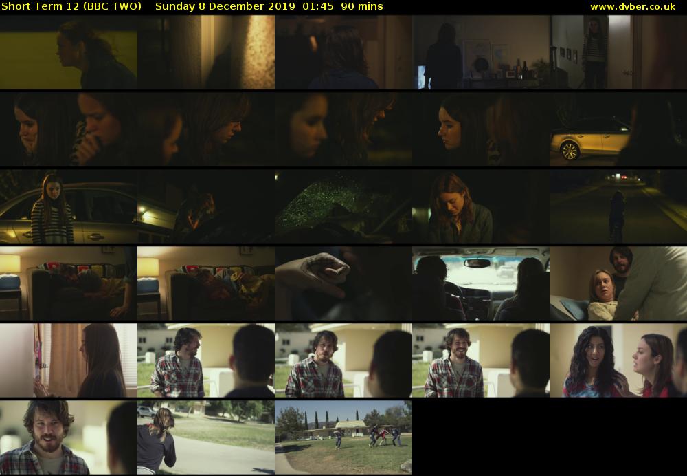Short Term 12 (BBC TWO) Sunday 8 December 2019 01:45 - 03:15
