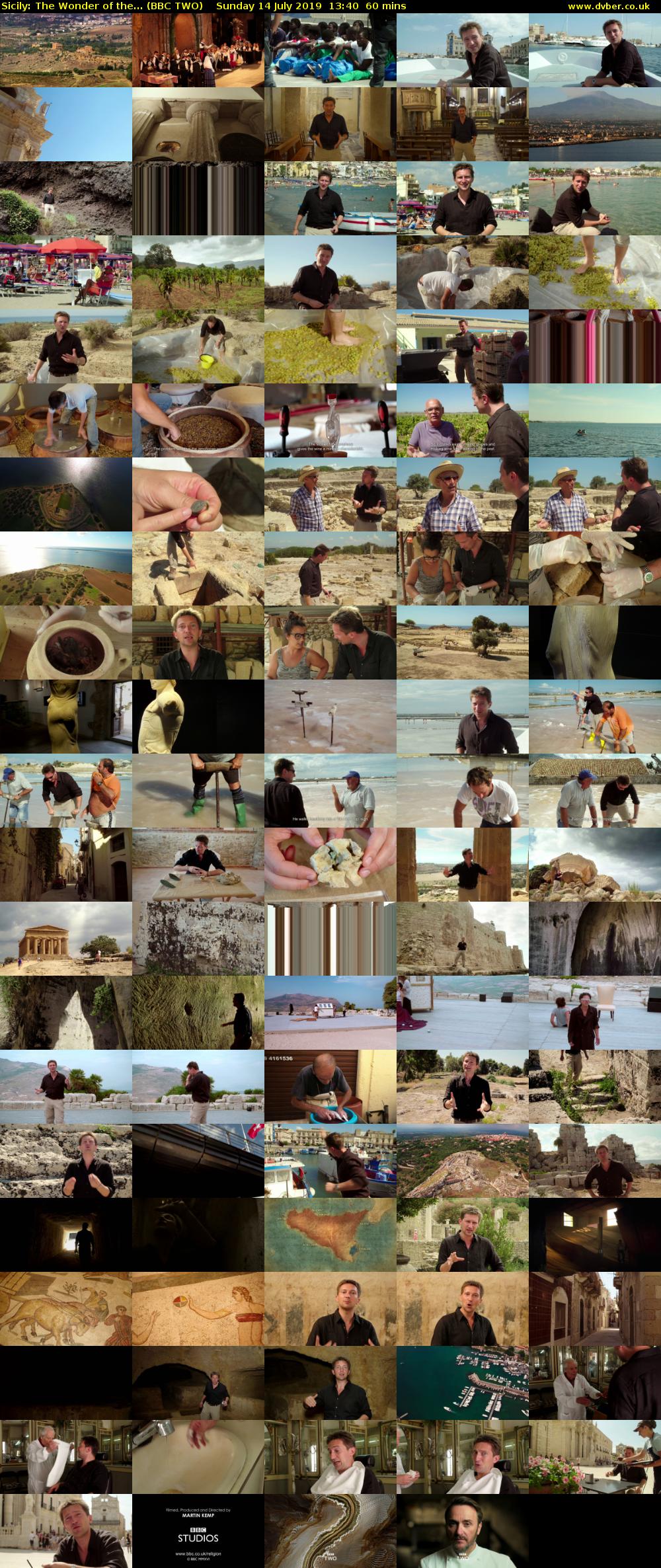 Sicily: The Wonder of the... (BBC TWO) Sunday 14 July 2019 13:40 - 14:40