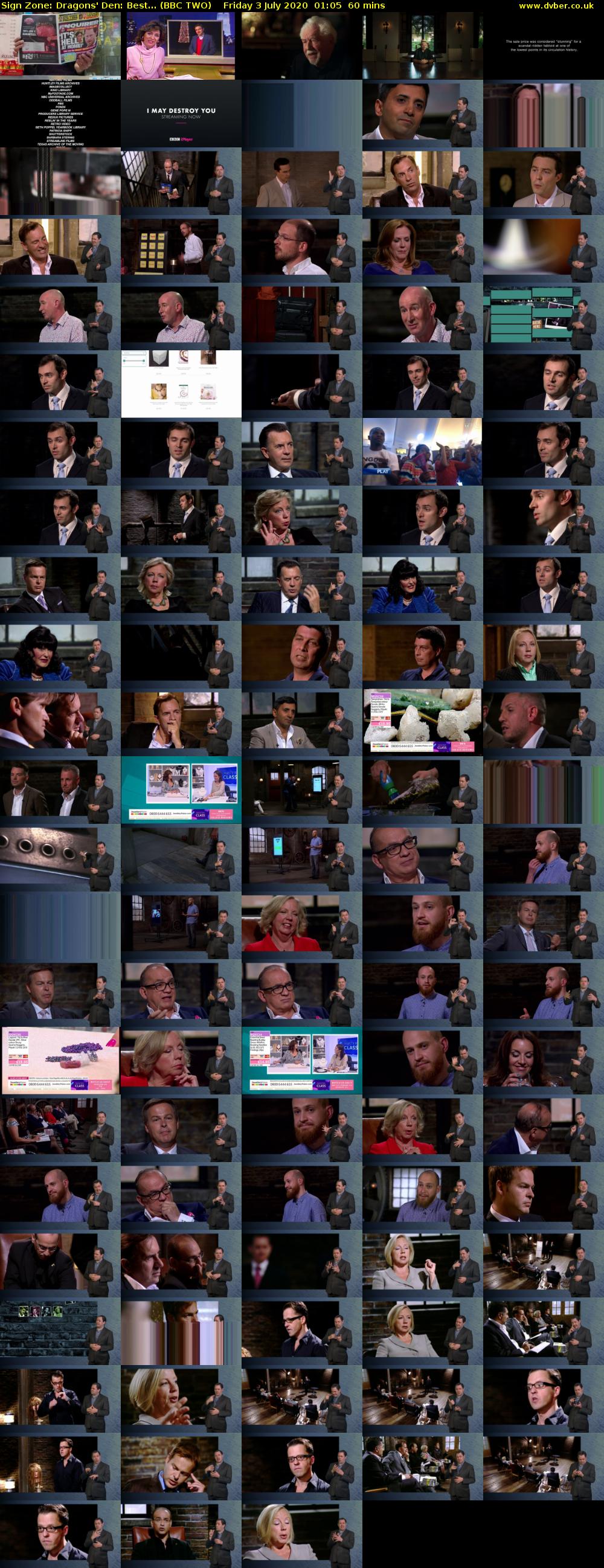 Sign Zone: Dragons' Den: Best... (BBC TWO) Friday 3 July 2020 01:05 - 02:05