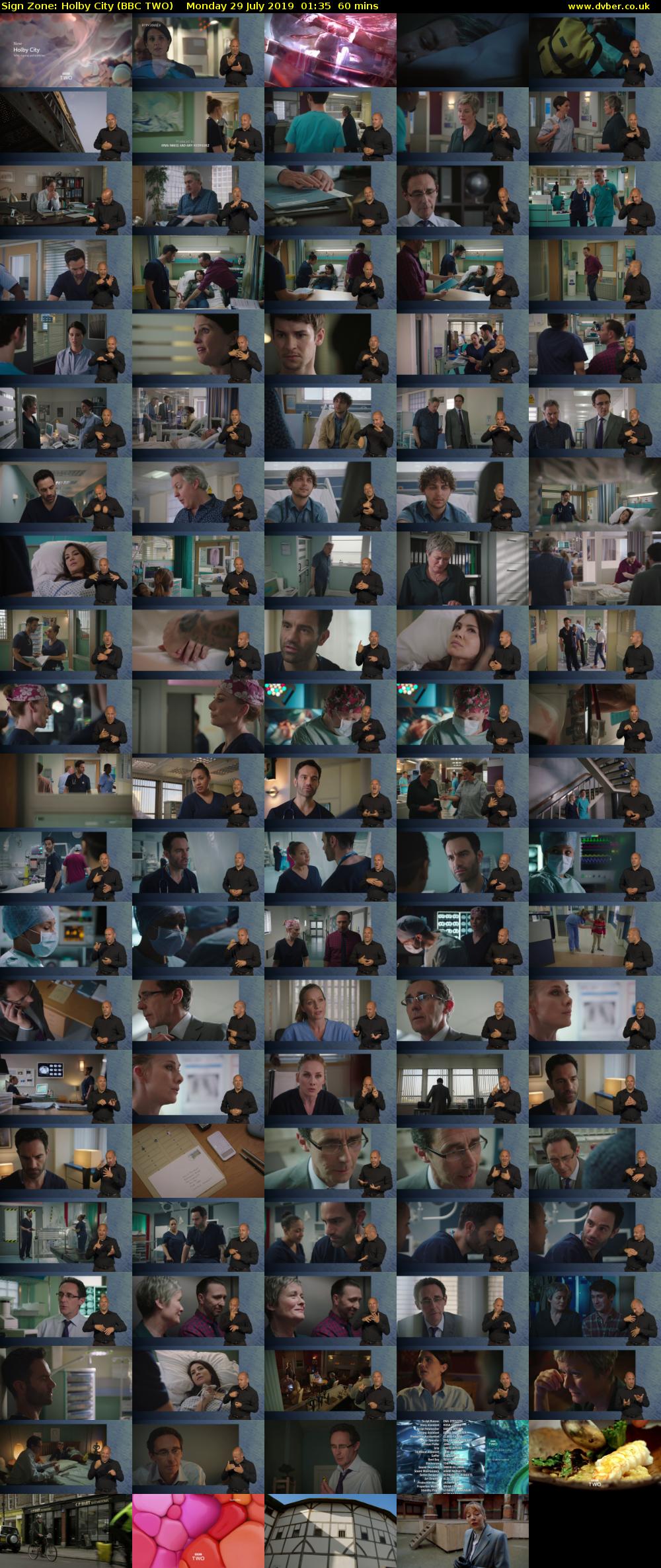 Sign Zone: Holby City (BBC TWO) Monday 29 July 2019 01:35 - 02:35
