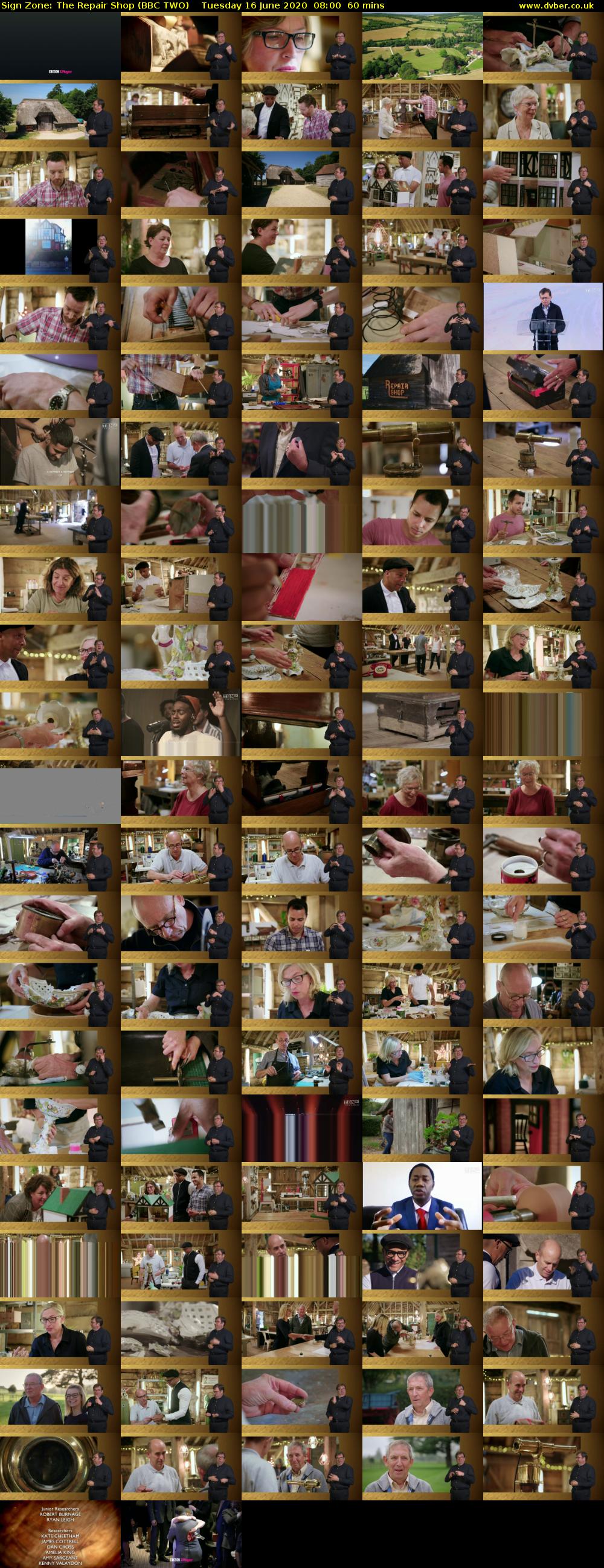 Sign Zone: The Repair Shop (BBC TWO) Tuesday 16 June 2020 08:00 - 09:00