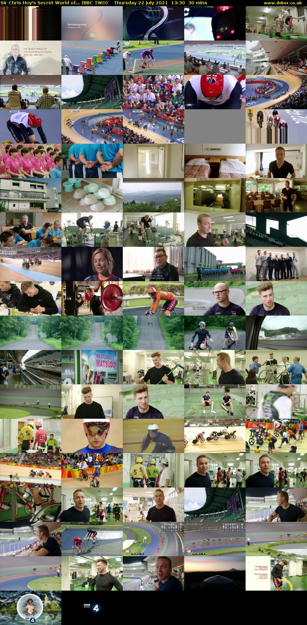 Sir Chris Hoy's Secret World of... (BBC TWO) Thursday 22 July 2021 13:30 - 14:00