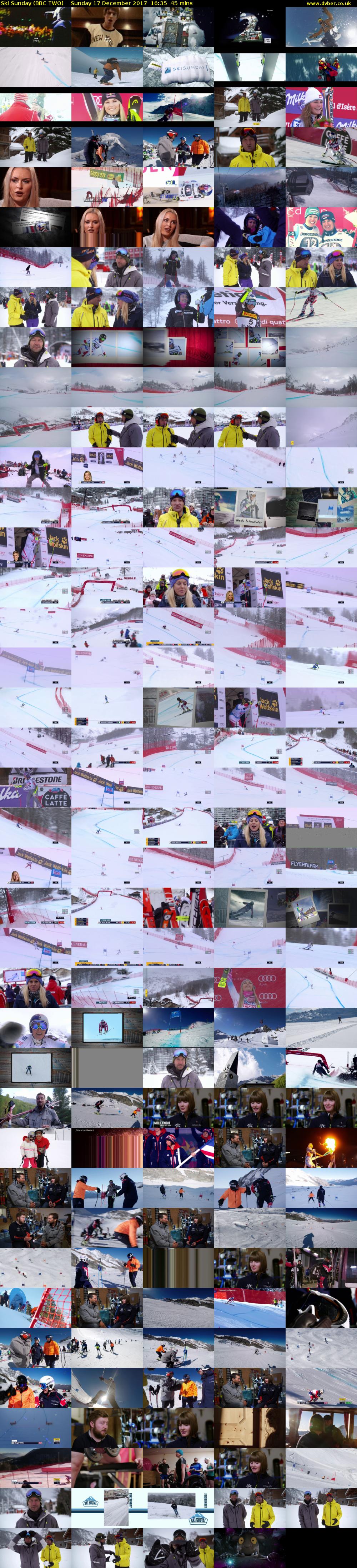 Ski Sunday (BBC TWO) Sunday 17 December 2017 16:35 - 17:20