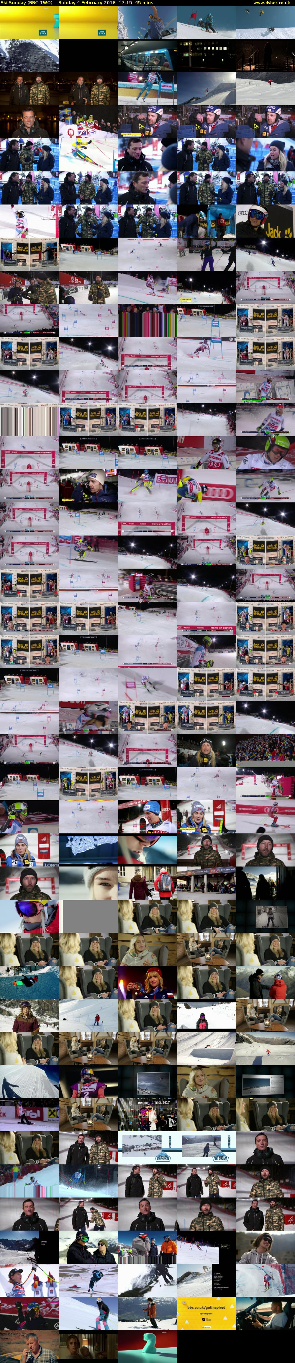 Ski Sunday (BBC TWO) Sunday 4 February 2018 17:15 - 18:00