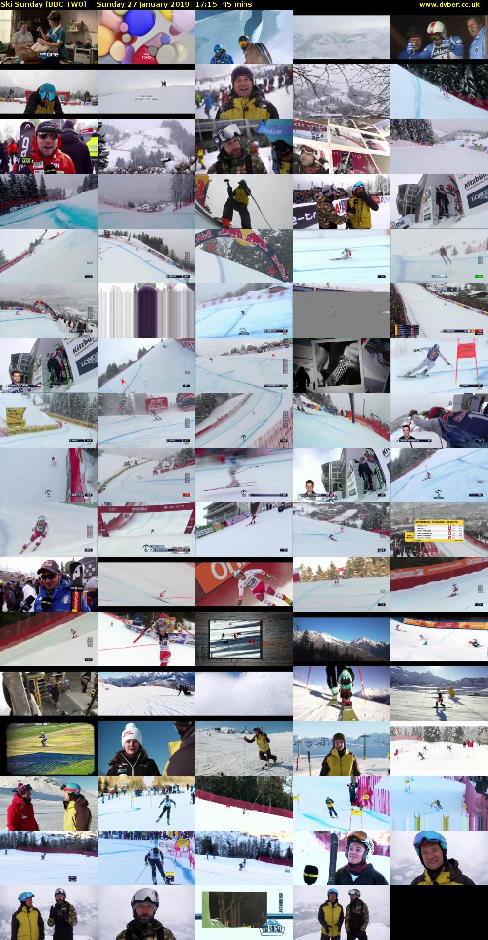 Ski Sunday (BBC TWO) Sunday 27 January 2019 17:15 - 18:00
