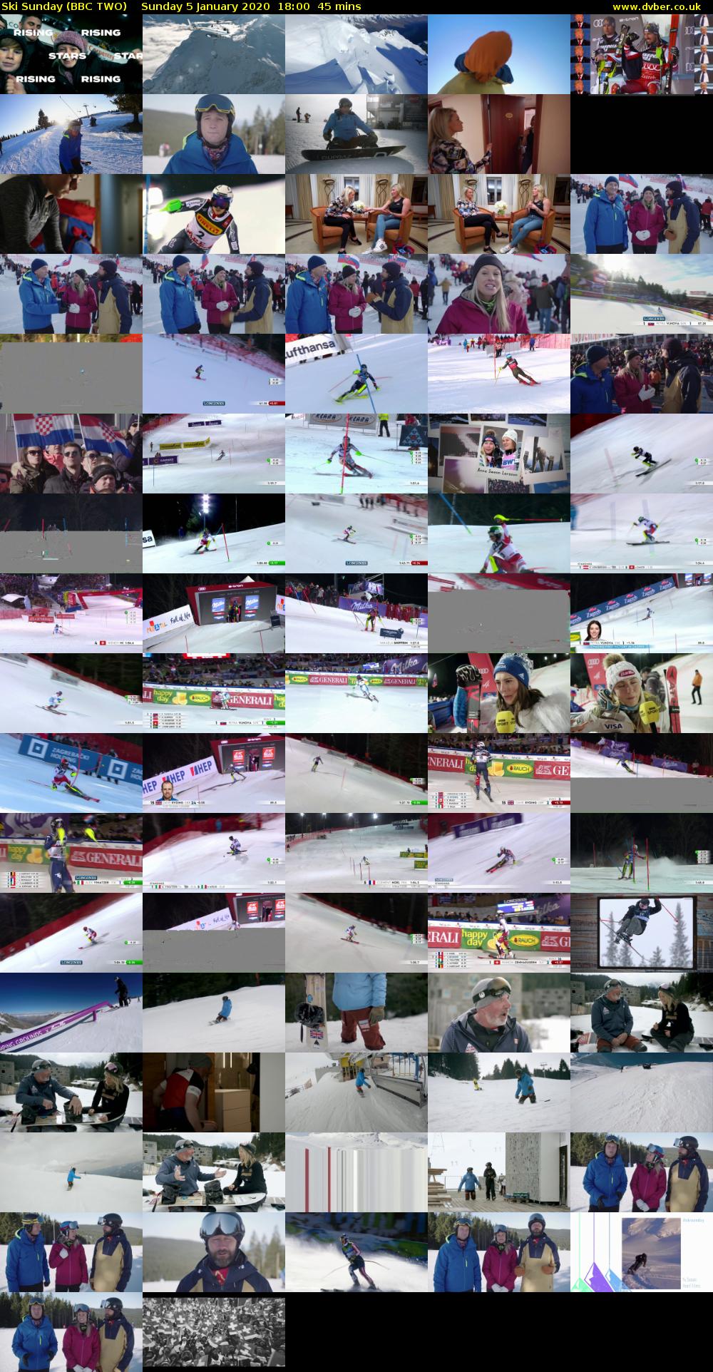 Ski Sunday (BBC TWO) Sunday 5 January 2020 18:00 - 18:45