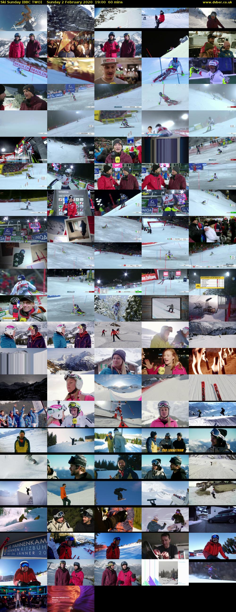 Ski Sunday (BBC TWO) Sunday 2 February 2020 19:00 - 20:00