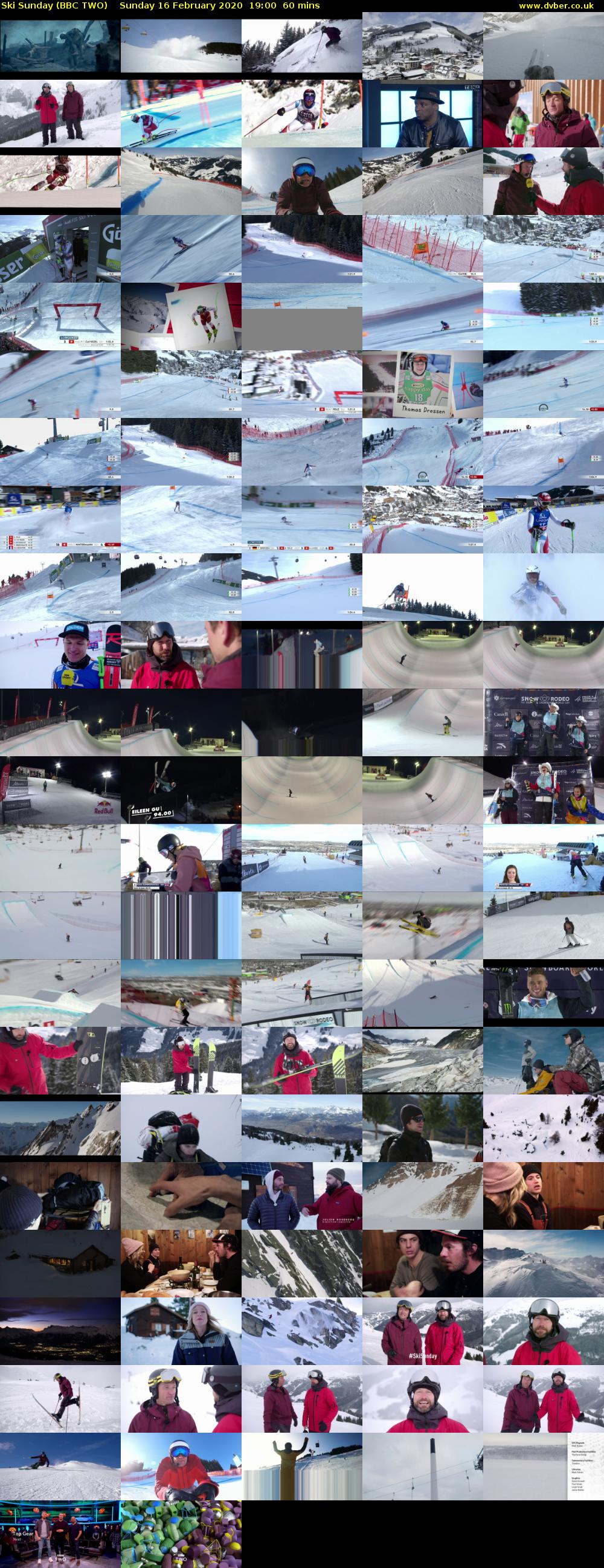 Ski Sunday (BBC TWO) Sunday 16 February 2020 19:00 - 20:00
