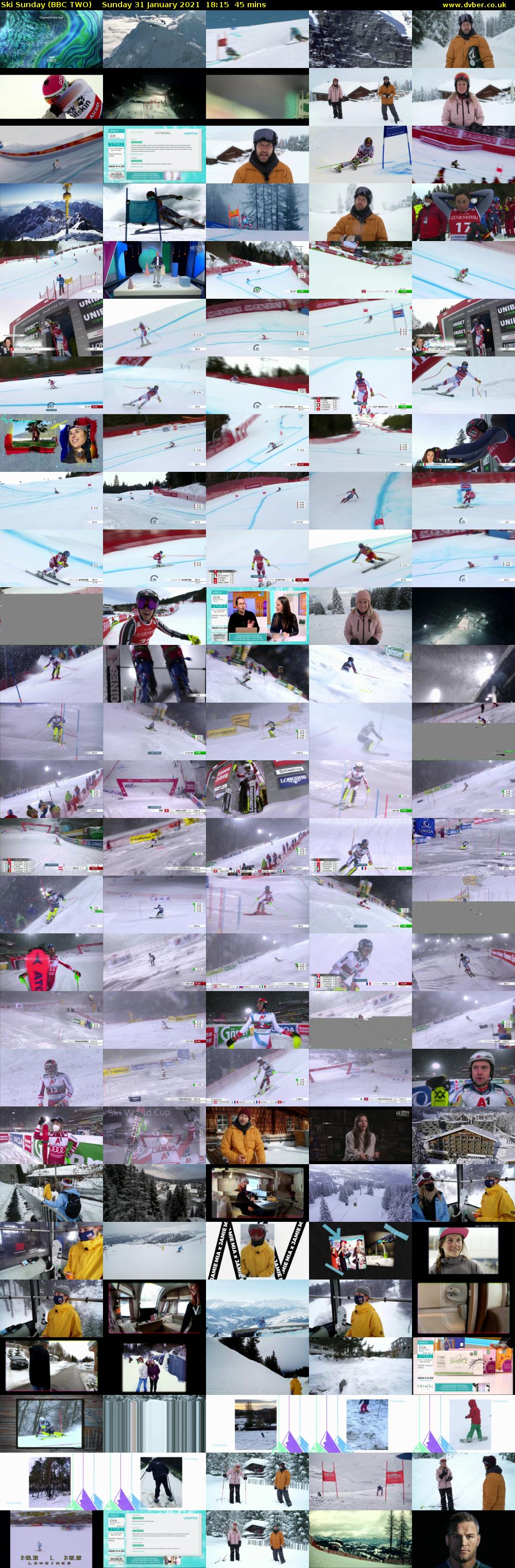 Ski Sunday (BBC TWO) Sunday 31 January 2021 18:15 - 19:00