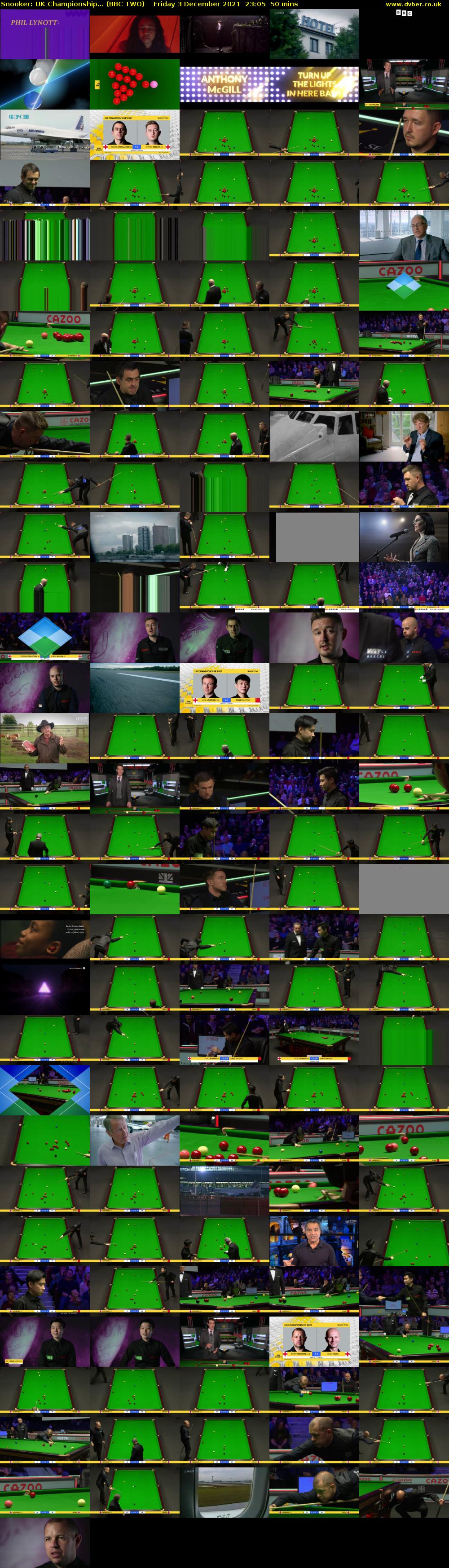Snooker: UK Championship... (BBC TWO) Friday 3 December 2021 23:05 - 23:55