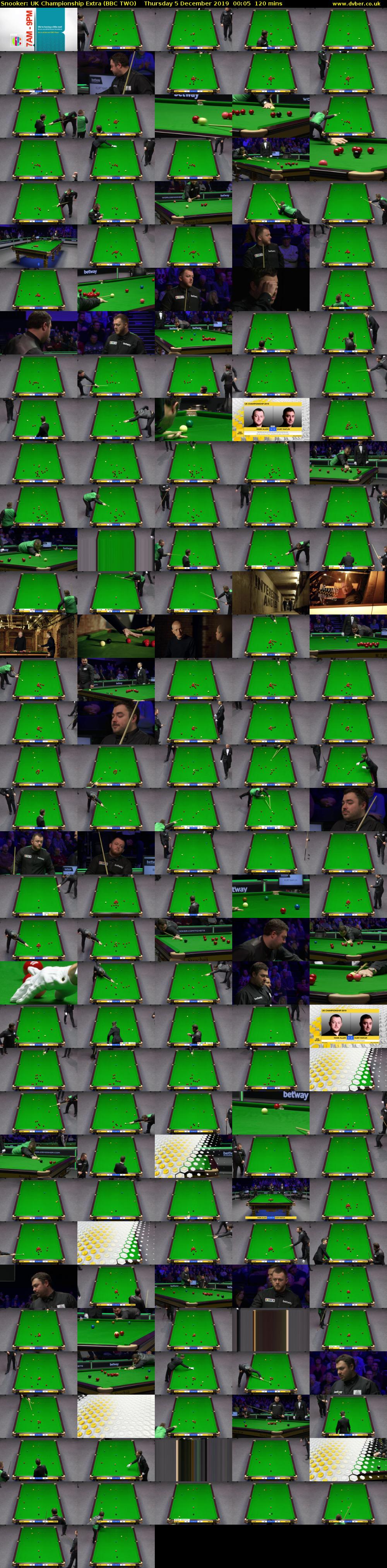 Snooker: UK Championship Extra (BBC TWO) Thursday 5 December 2019 00:05 - 02:05