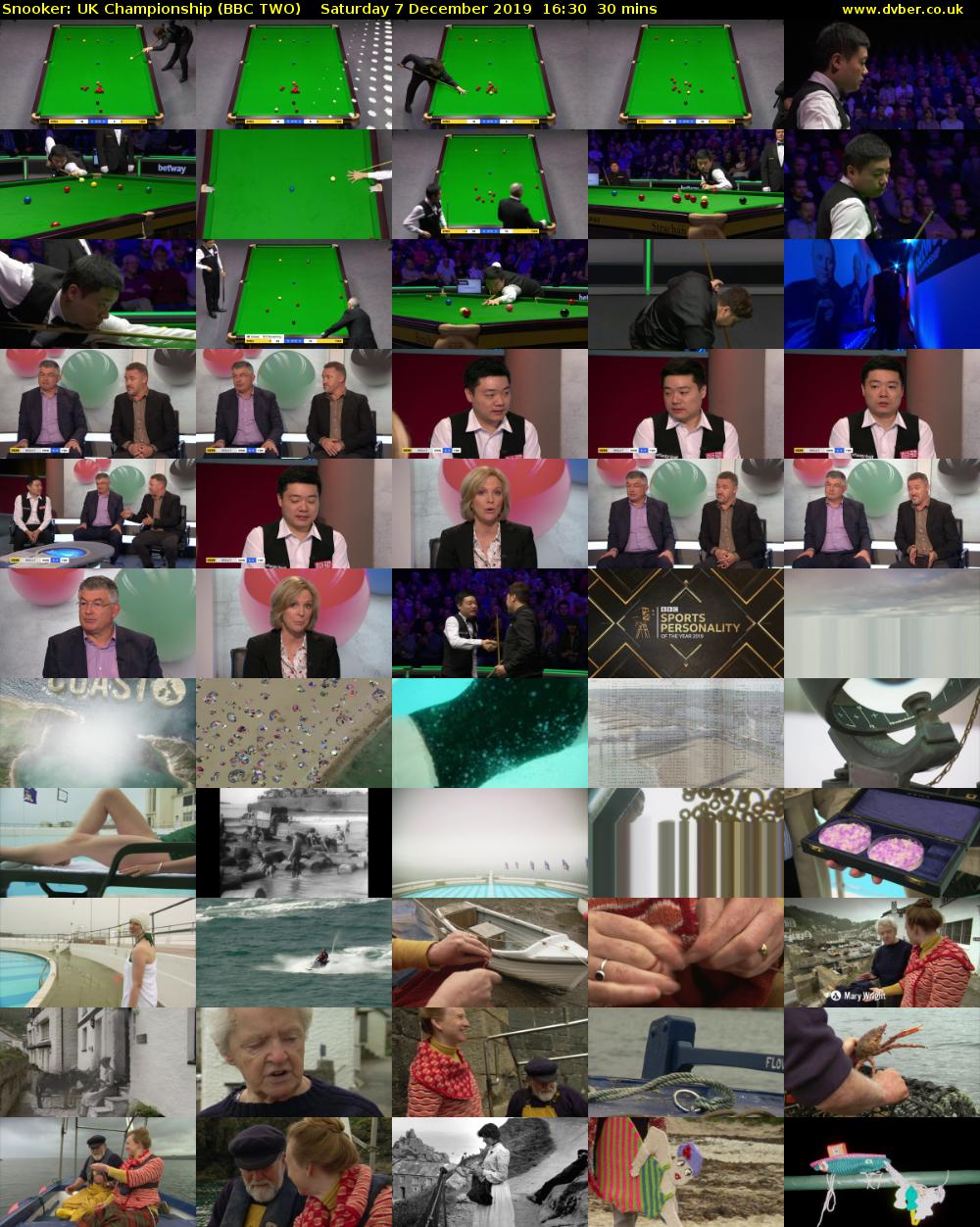 Snooker: UK Championship (BBC TWO) Saturday 7 December 2019 16:30 - 17:00