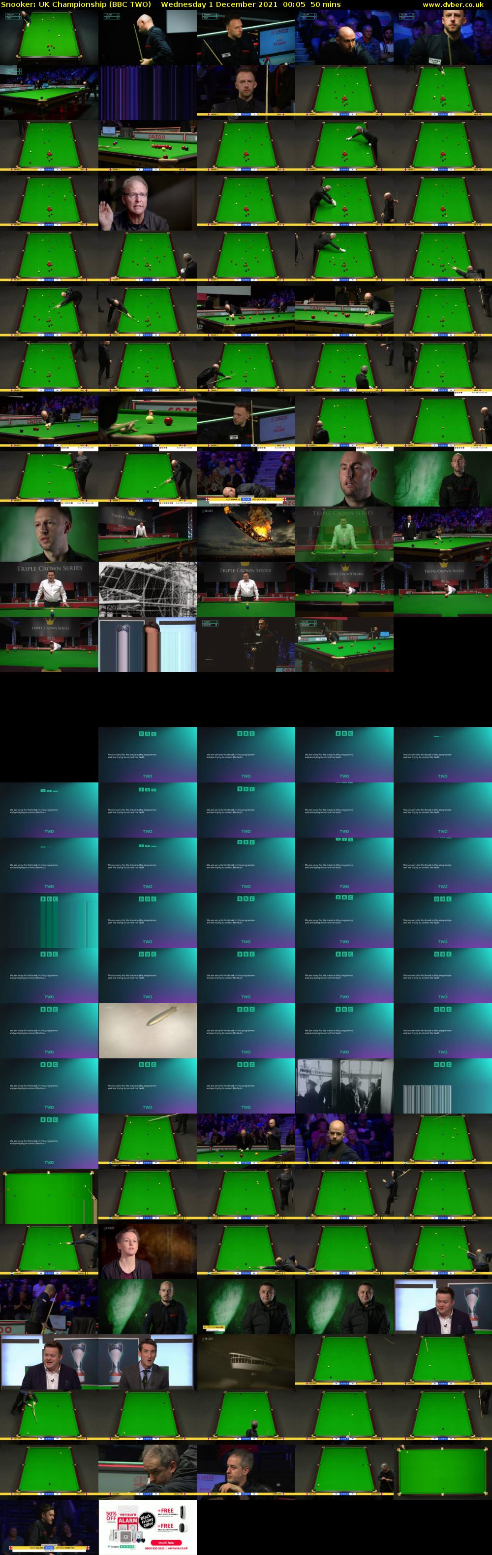 Snooker: UK Championship (BBC TWO) Wednesday 1 December 2021 00:05 - 00:55