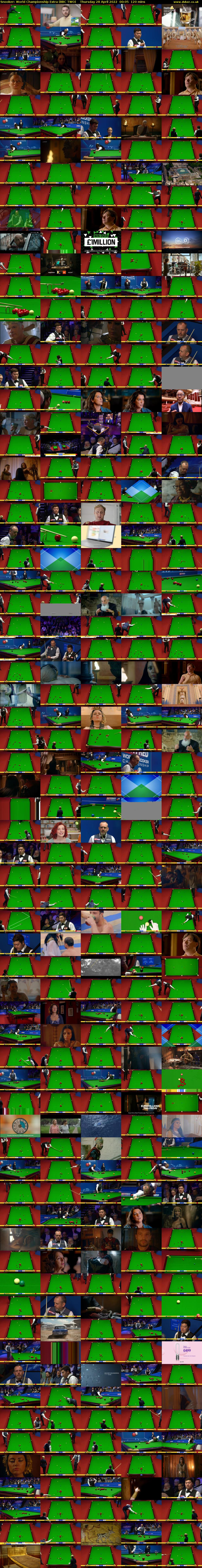 Snooker: World Championship Extra (BBC TWO) Thursday 28 April 2022 00:05 - 02:05