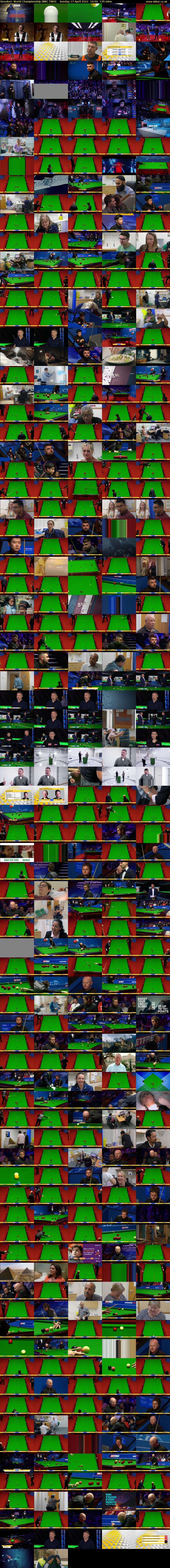 Snooker: World Championship (BBC TWO) Sunday 17 April 2022 10:00 - 12:15