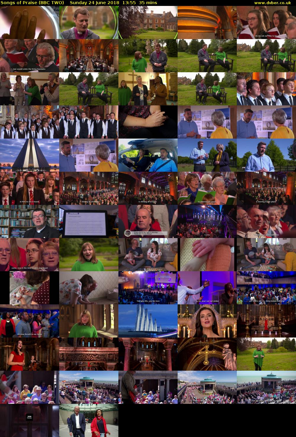 Songs of Praise (BBC TWO) Sunday 24 June 2018 13:55 - 14:30
