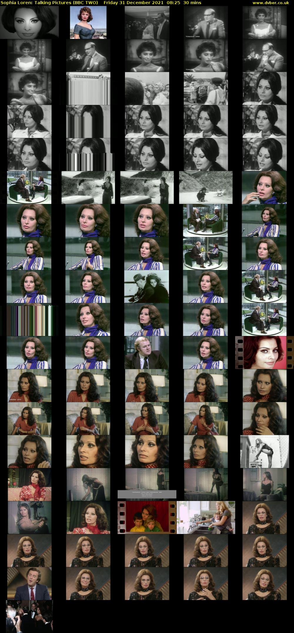 Sophia Loren: Talking Pictures (BBC TWO) Friday 31 December 2021 08:25 - 08:55