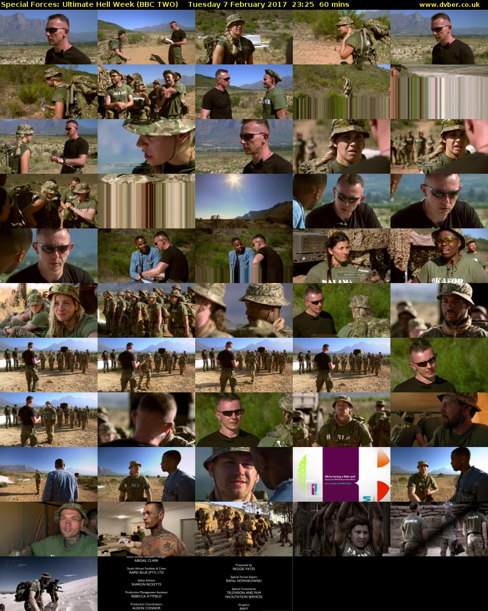 Special Forces: Ultimate Hell Week (BBC TWO) Tuesday 7 February 2017 23:25 - 00:25