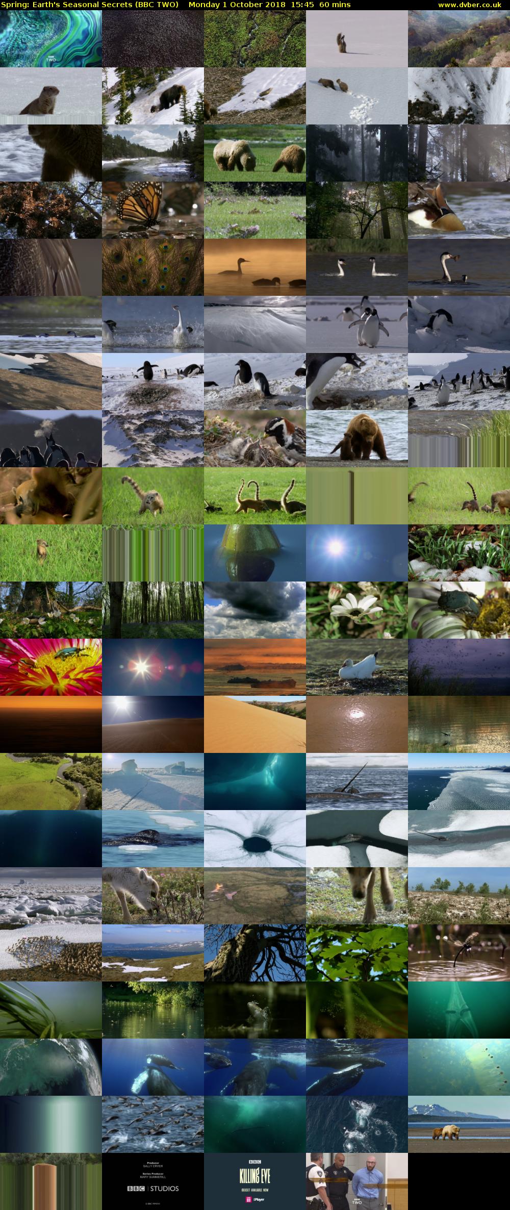 Spring: Earth's Seasonal Secrets (BBC TWO) Monday 1 October 2018 15:45 - 16:45
