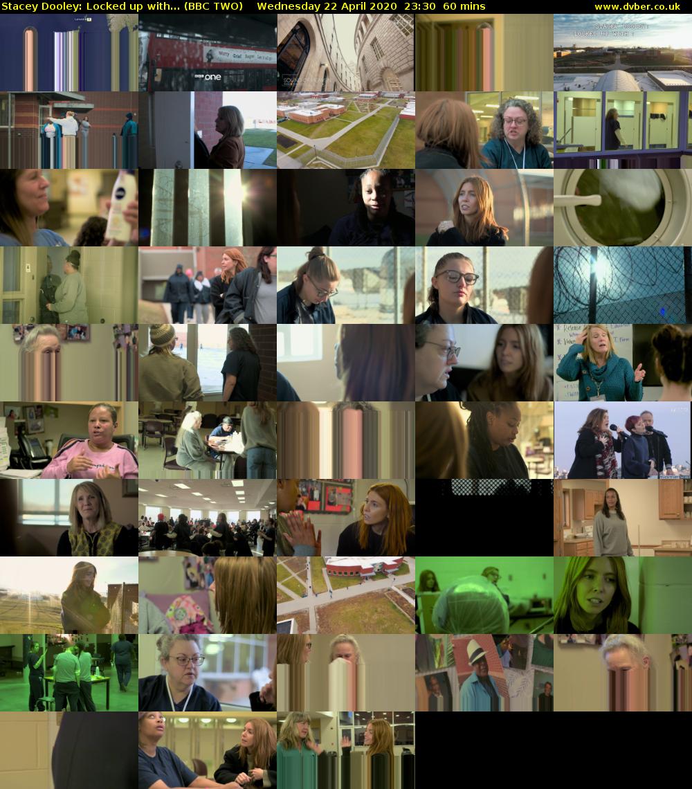 Stacey Dooley: Locked up with... (BBC TWO) Wednesday 22 April 2020 23:30 - 00:30