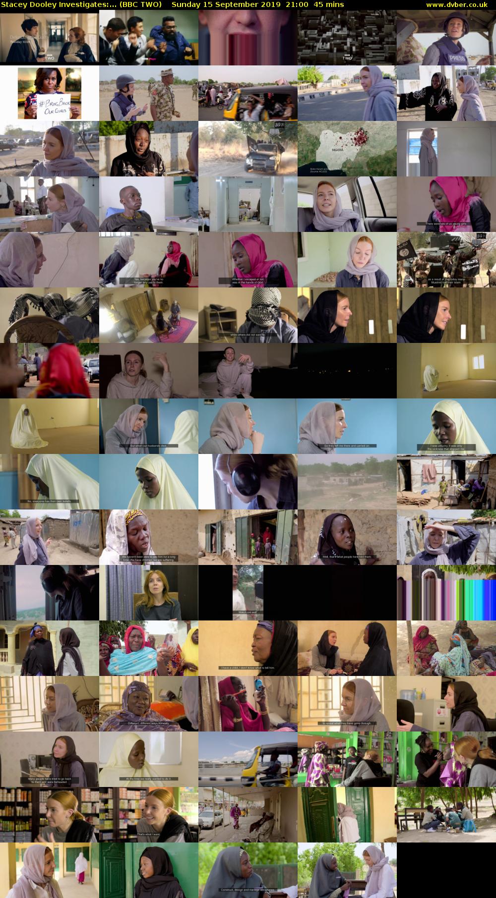 Stacey Dooley Investigates:... (BBC TWO) Sunday 15 September 2019 21:00 - 21:45