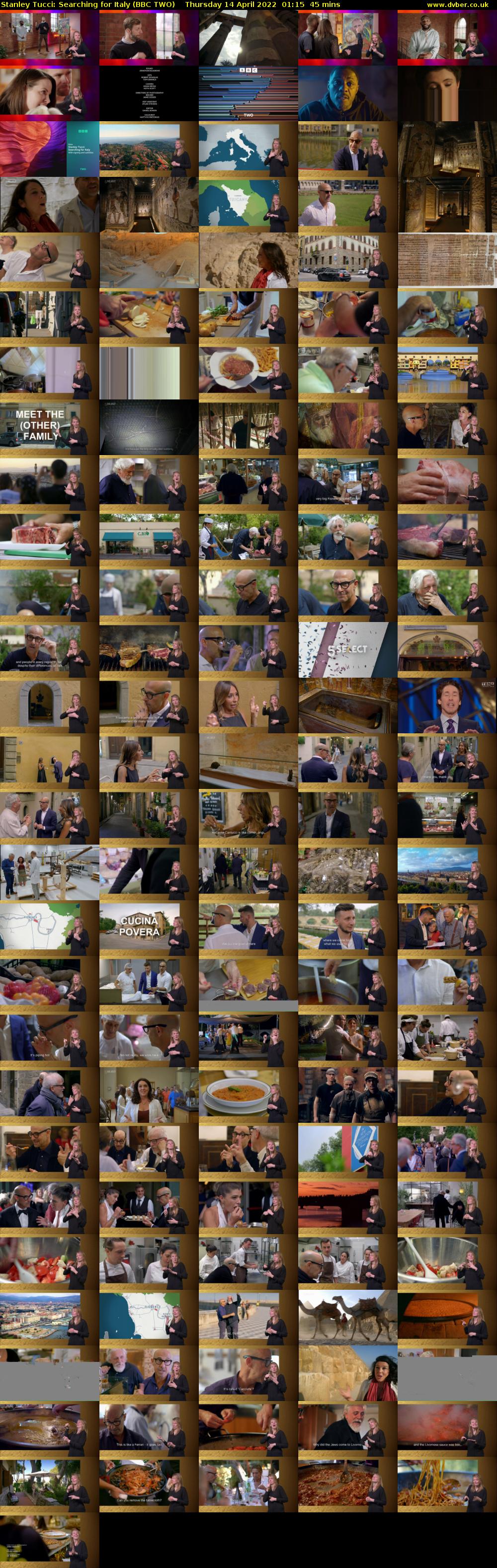Stanley Tucci: Searching for Italy (BBC TWO) Thursday 14 April 2022 01:15 - 02:00