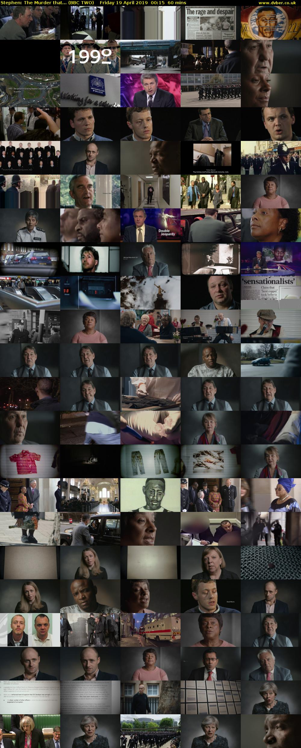 Stephen: The Murder that... (BBC TWO) Friday 19 April 2019 00:15 - 01:15
