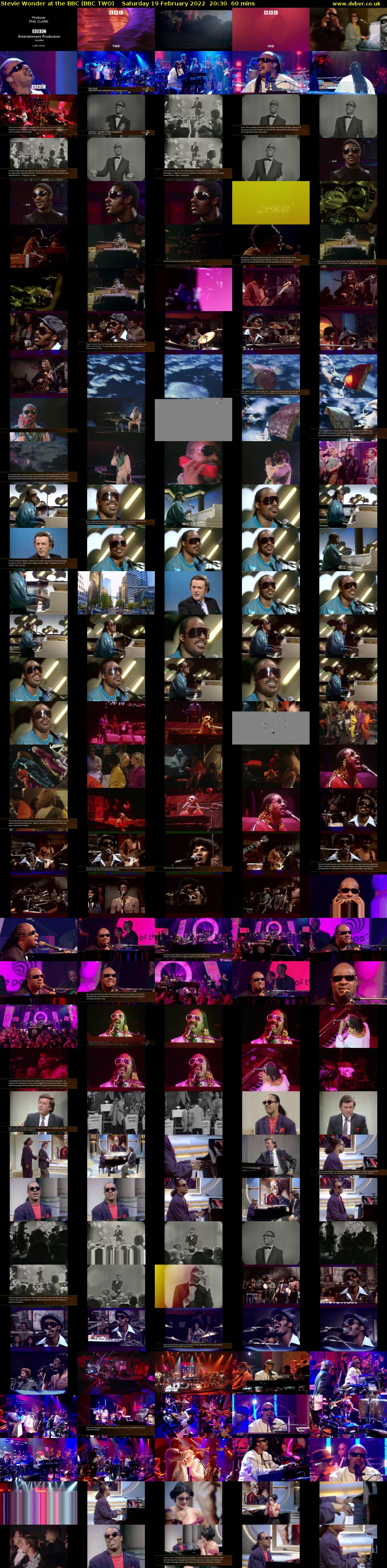 Stevie Wonder at the BBC (BBC TWO) Saturday 19 February 2022 20:30 - 21:30