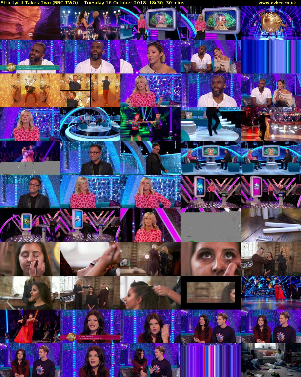 Strictly: It Takes Two (BBC TWO) Tuesday 16 October 2018 18:30 - 19:00