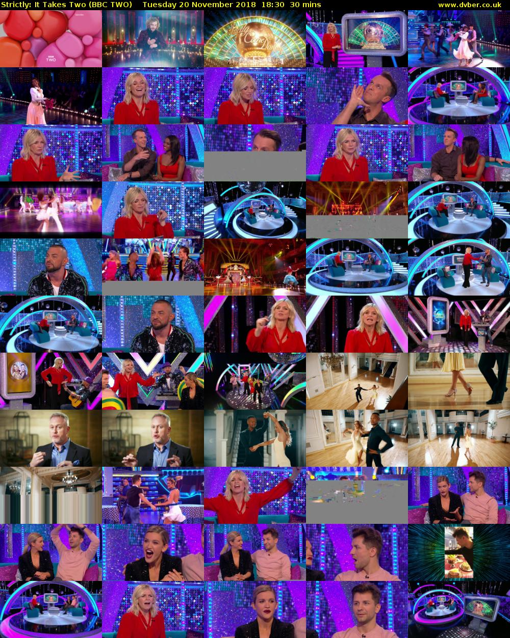 Strictly: It Takes Two (BBC TWO) Tuesday 20 November 2018 18:30 - 19:00