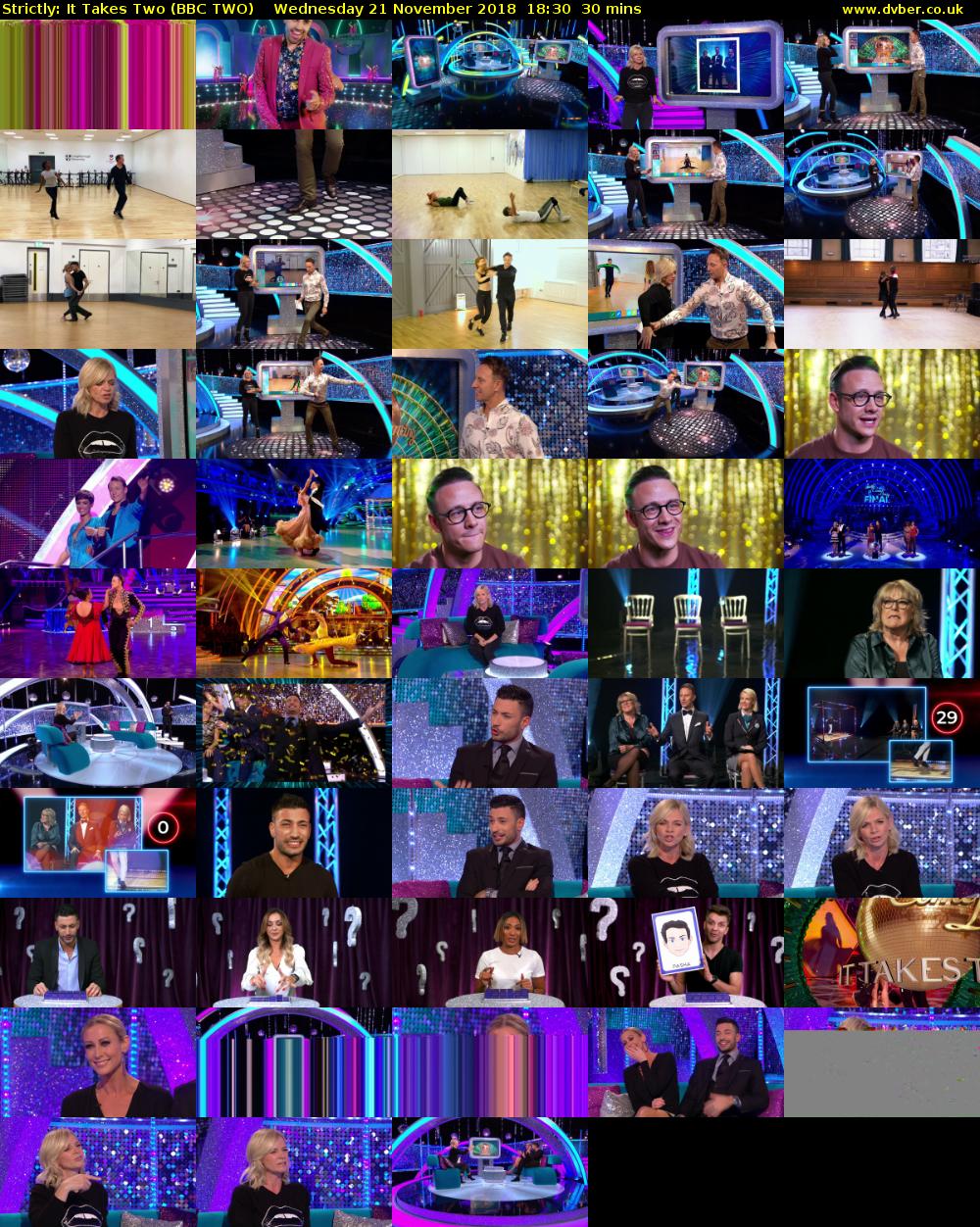 Strictly: It Takes Two (BBC TWO) Wednesday 21 November 2018 18:30 - 19:00