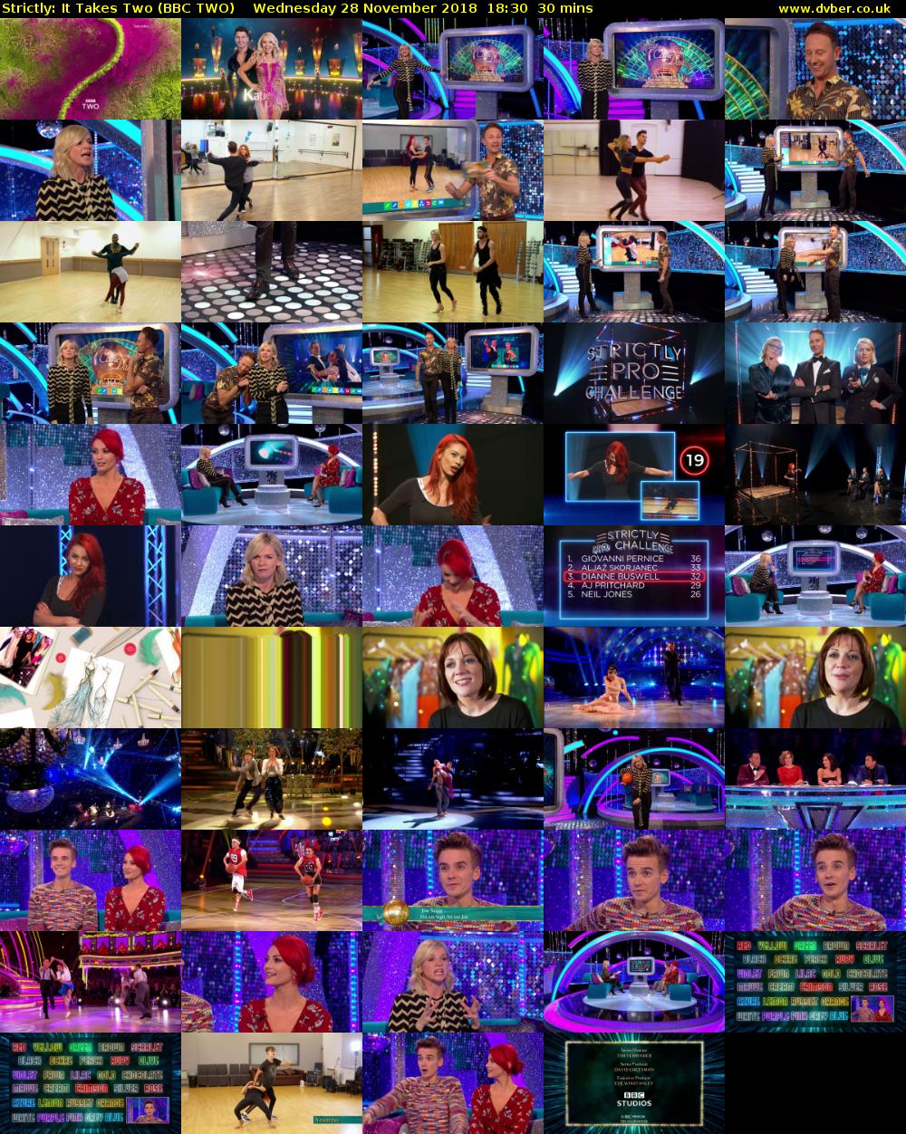 Strictly: It Takes Two (BBC TWO) Wednesday 28 November 2018 18:30 - 19:00