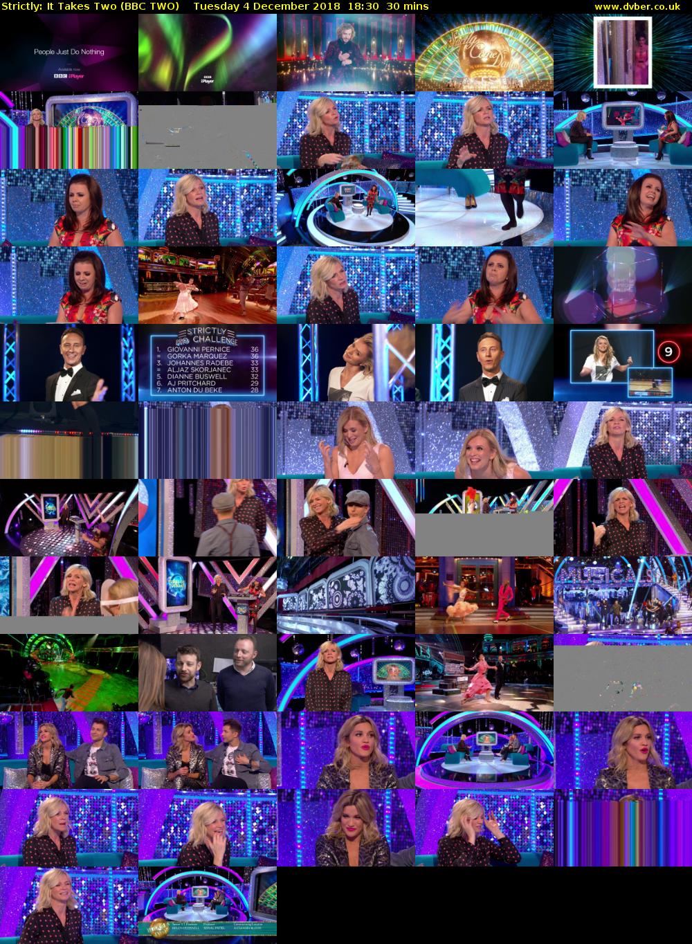 Strictly: It Takes Two (BBC TWO) Tuesday 4 December 2018 18:30 - 19:00