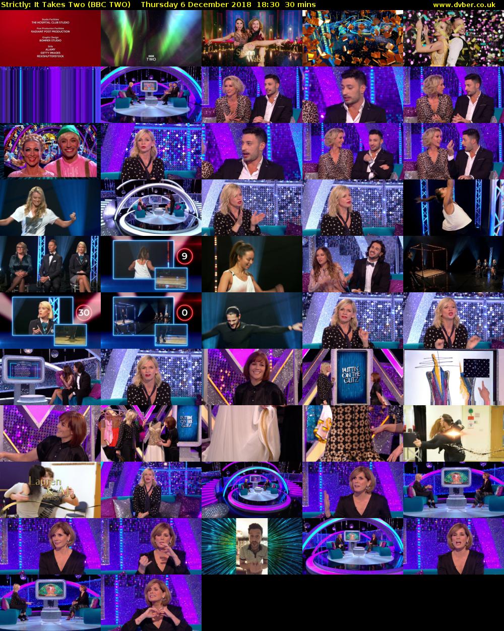 Strictly: It Takes Two (BBC TWO) Thursday 6 December 2018 18:30 - 19:00