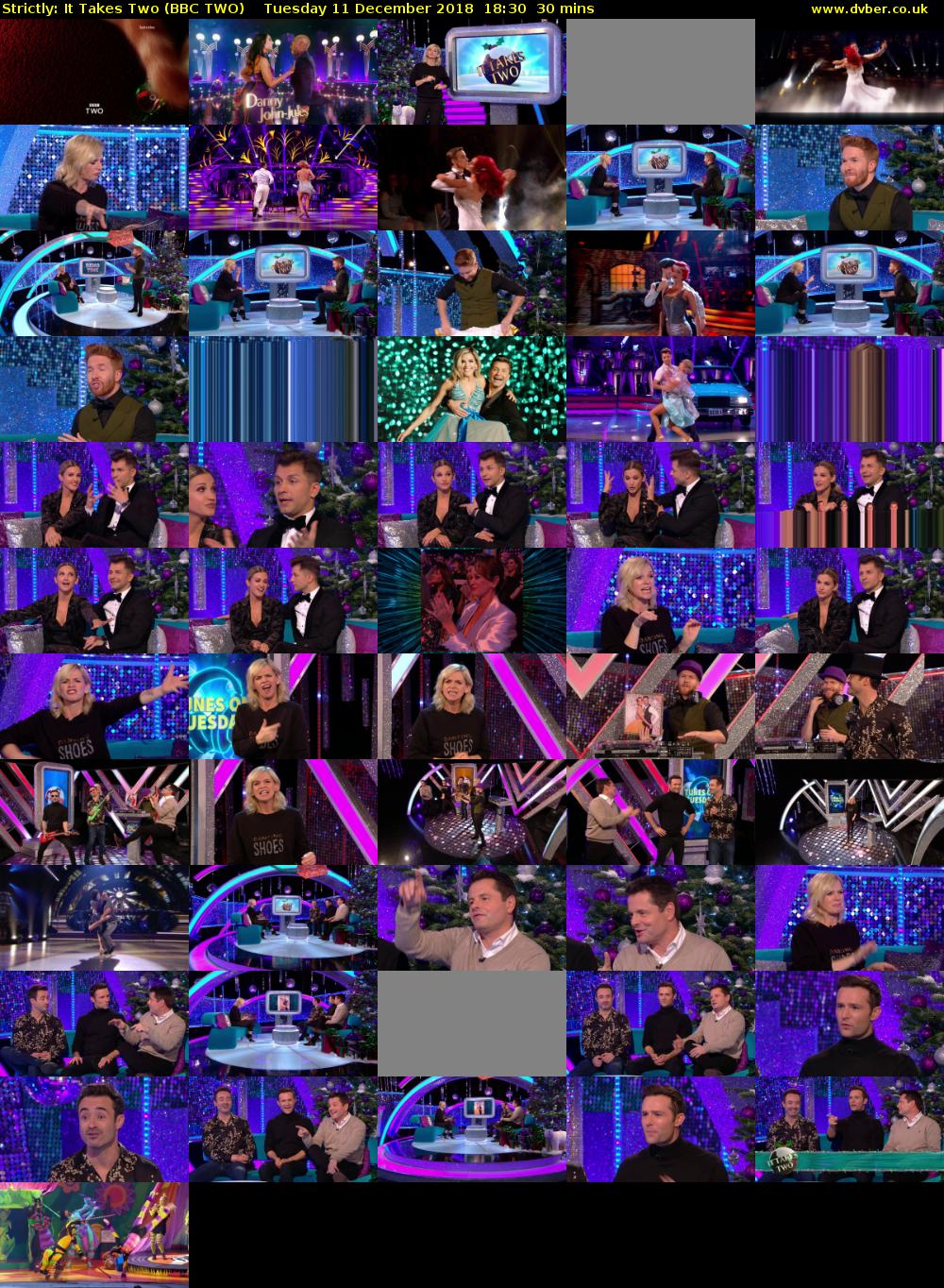 Strictly: It Takes Two (BBC TWO) Tuesday 11 December 2018 18:30 - 19:00