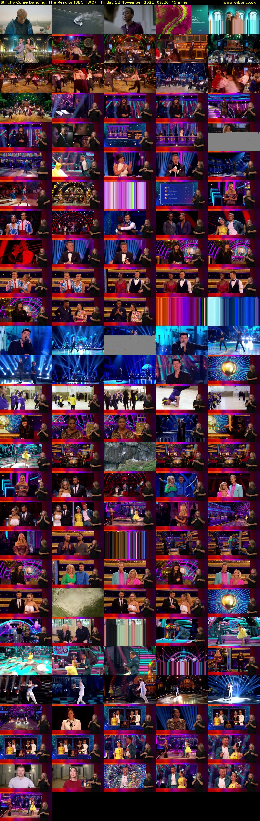 Strictly Come Dancing: The Results (BBC TWO) Friday 12 November 2021 02:20 - 03:05
