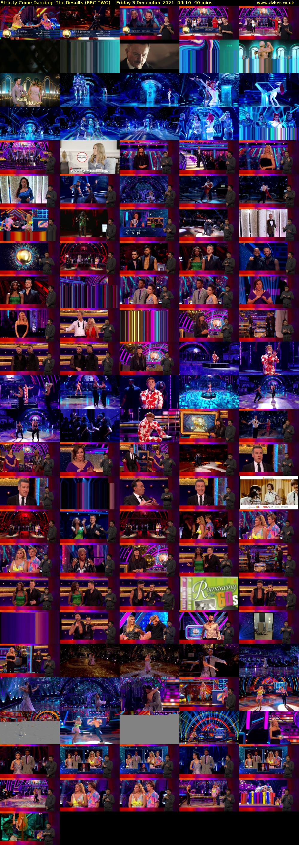 Strictly Come Dancing: The Results (BBC TWO) Friday 3 December 2021 04:10 - 04:50