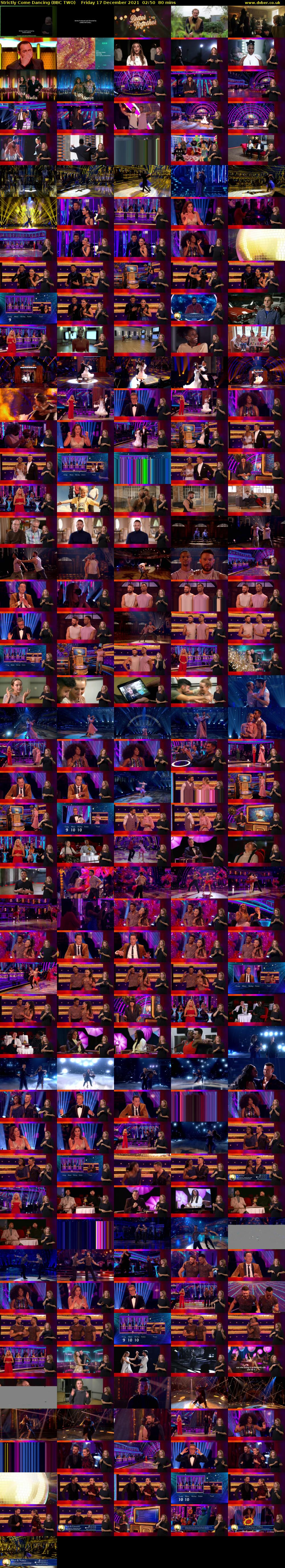 Strictly Come Dancing (BBC TWO) Friday 17 December 2021 02:50 - 04:10