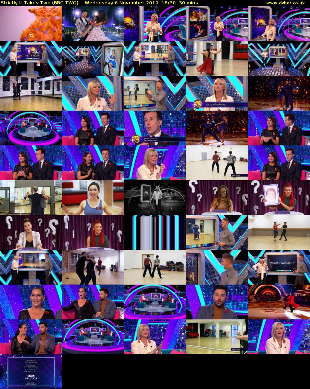 Strictly It Takes Two (BBC TWO) Wednesday 6 November 2019 18:30 - 19:00