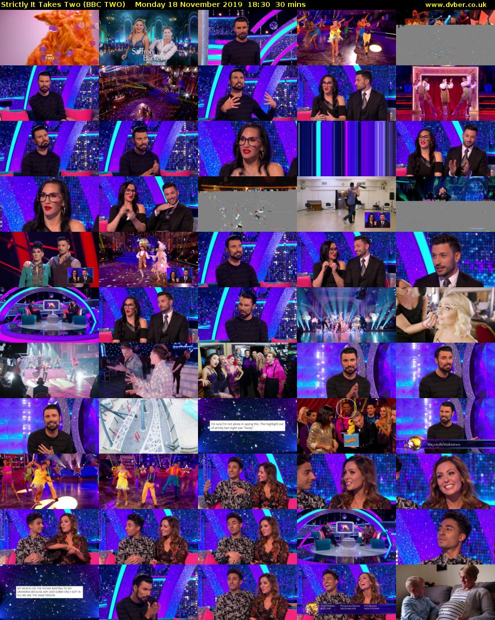 Strictly It Takes Two (BBC TWO) Monday 18 November 2019 18:30 - 19:00