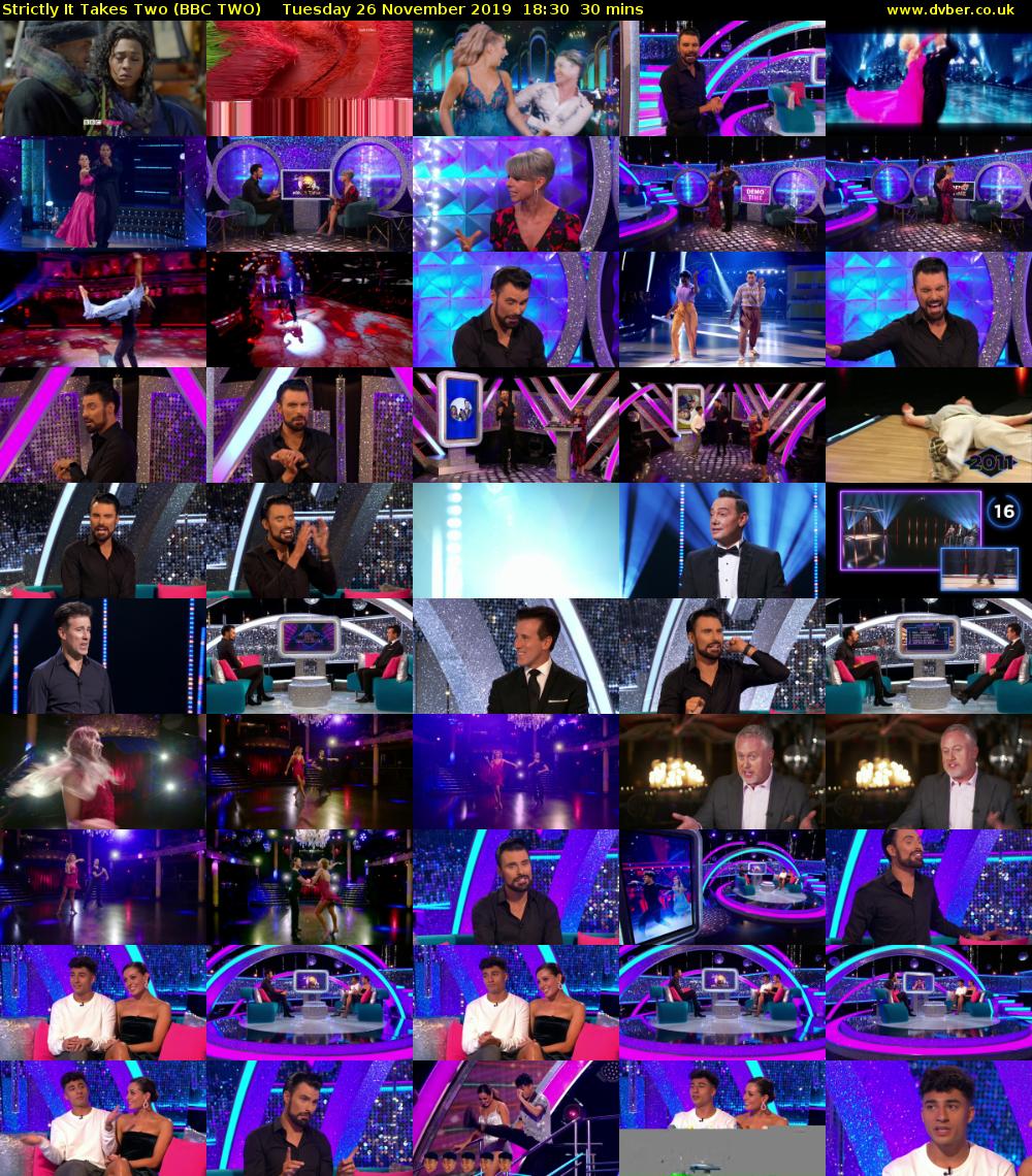Strictly It Takes Two (BBC TWO) Tuesday 26 November 2019 18:30 - 19:00