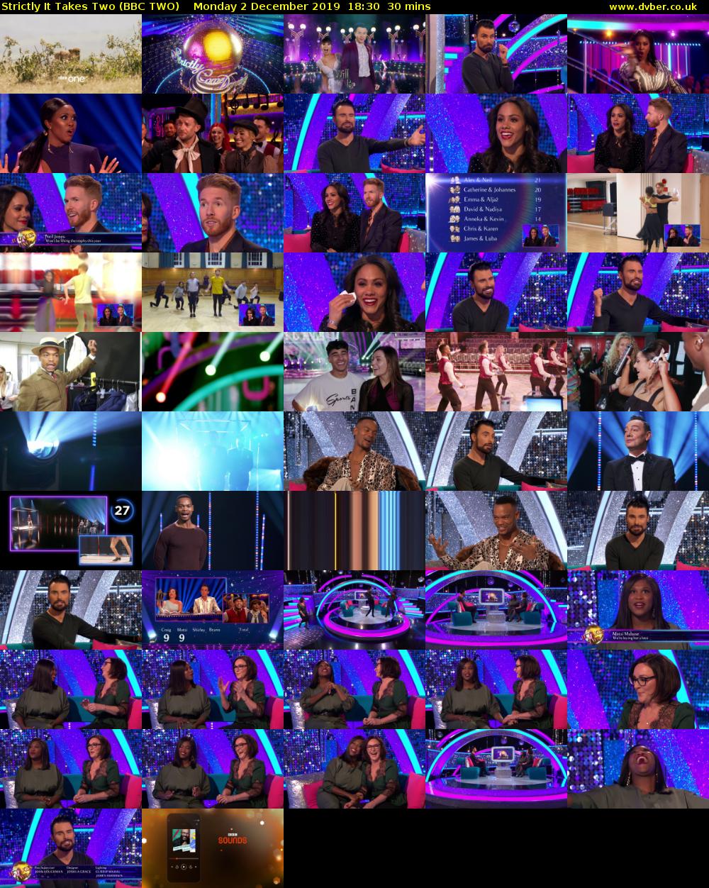 Strictly It Takes Two (BBC TWO) Monday 2 December 2019 18:30 - 19:00