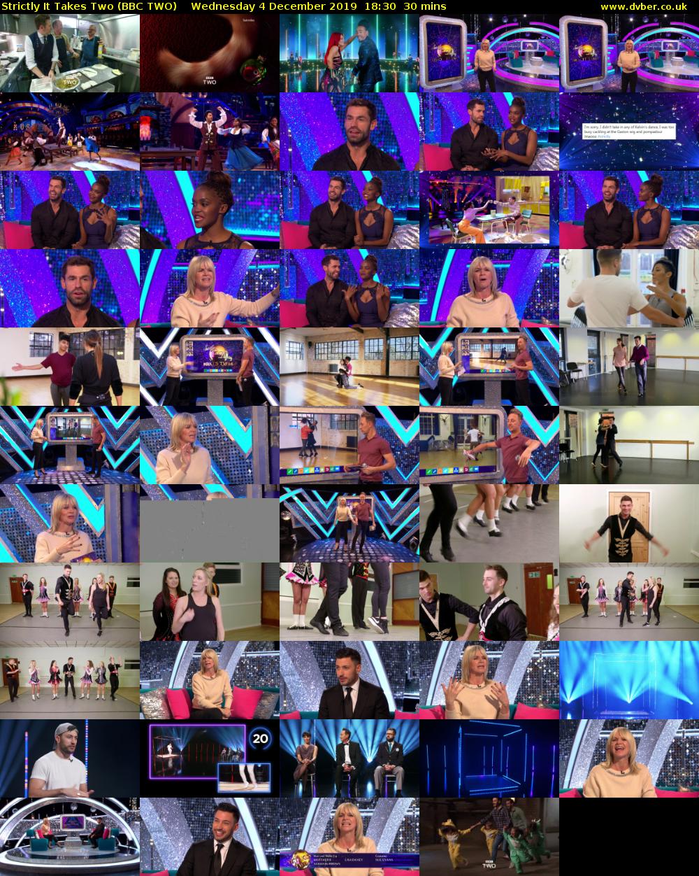 Strictly It Takes Two (BBC TWO) Wednesday 4 December 2019 18:30 - 19:00